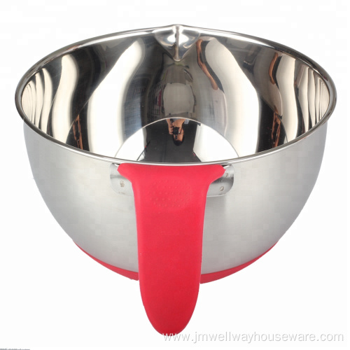 Stainless Steel Non-Slip Mixing Bowls Set with Handles